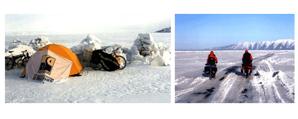 Two thousand miles across Lake Baikal on bicycles