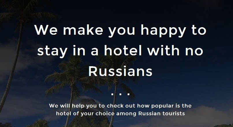 New hotel project- NoRussians.com