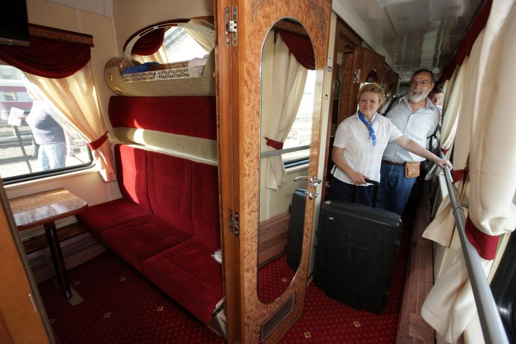 Trans Siberian Train Sets out on Maiden Journey