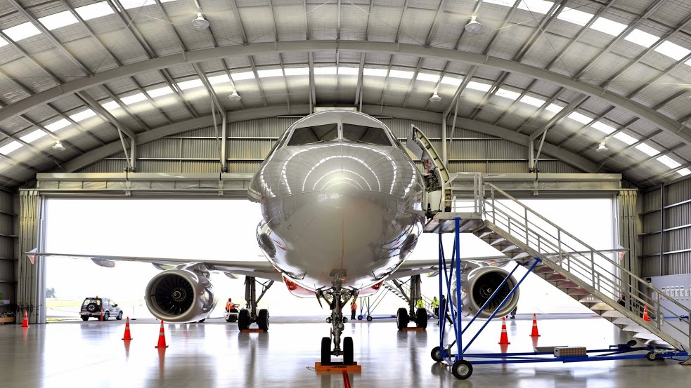 Jetstar Airbus A320 in a hangar Google Plus