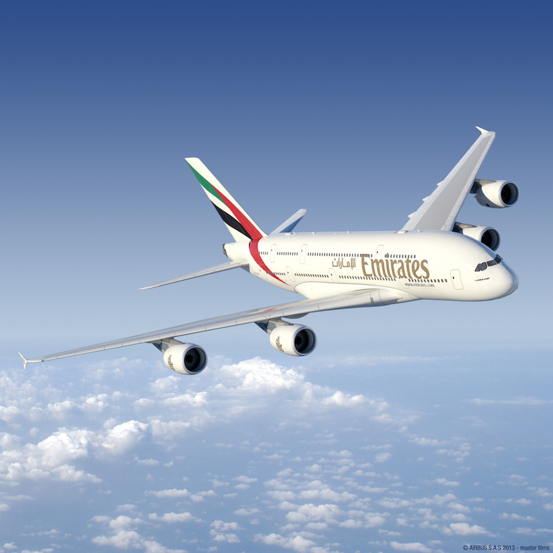 The Emirates A380 Ventures to Amman and Boston