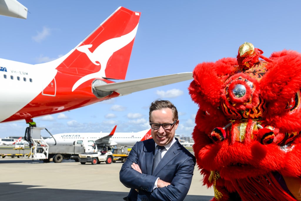 Qantas starts Beijing flights 1 Alan Joyce Beijing