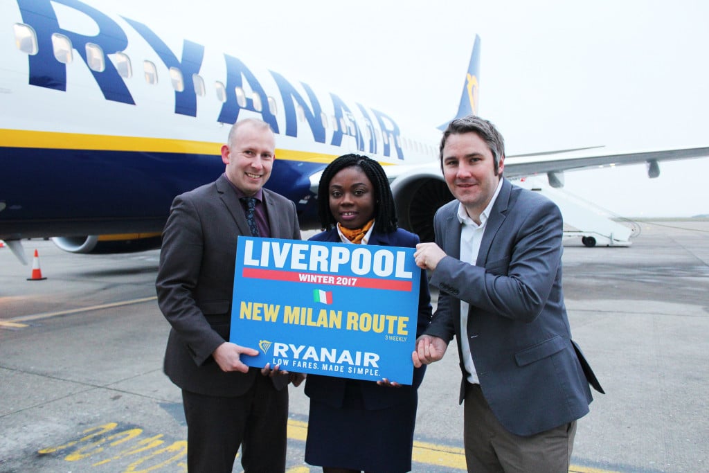 Ryanair launches a new route to Milan Malpensa