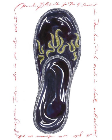 Manolo Blahnik desighns slippers for Four Seasons Milano 1