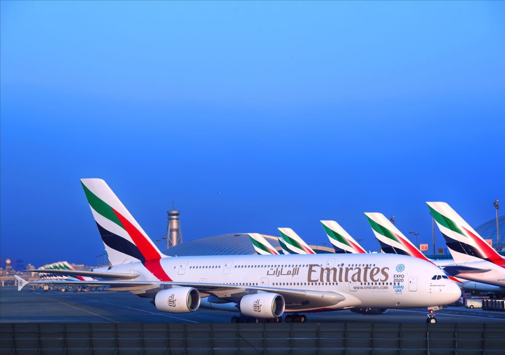 Emirates A380 returns to Houston