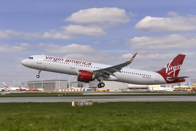 Airbus delivers first ever A321neo to Virgin America