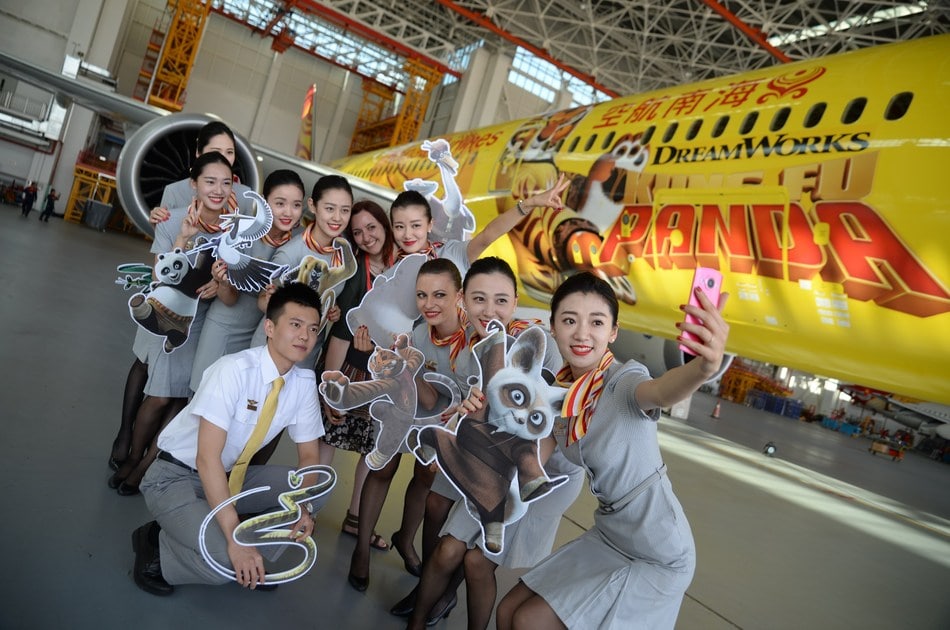 Hainan Airlines unveils third Kung Fu Panda-themed plane