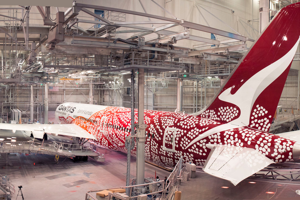 Qantas unveiles a special livery