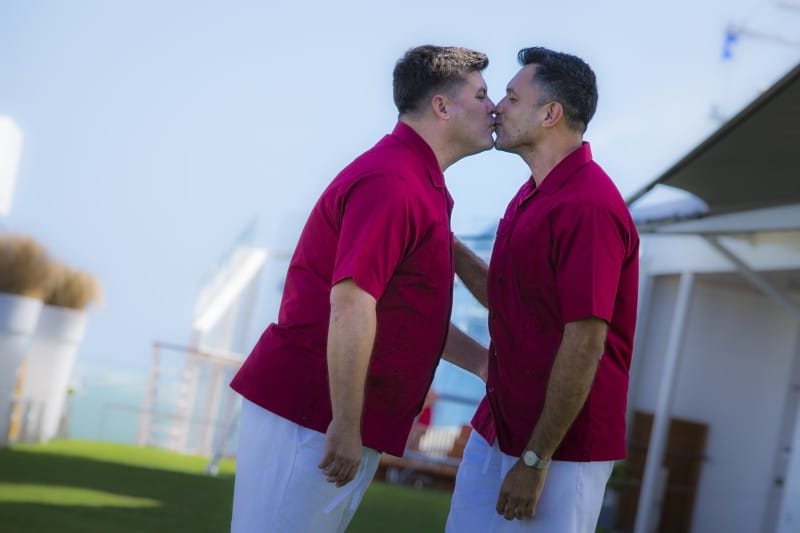 First same-sex couple legally married at sea 1 low 1517267309 Ben Francisco 9