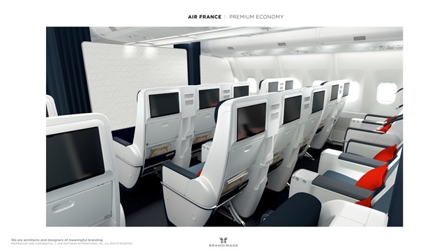 Premium Economy Ecran HD A330 AirFrance