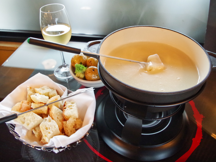 Fondue savoyarde et roussette