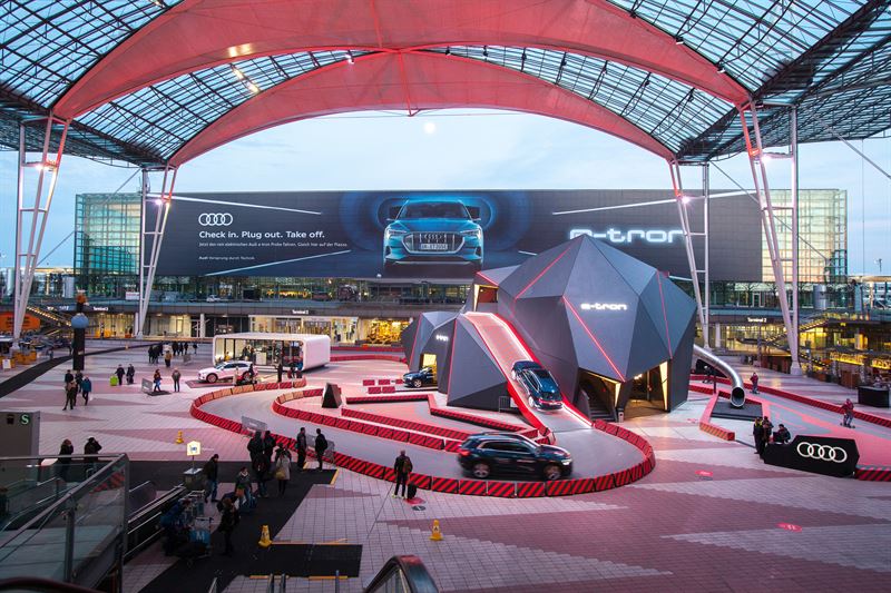 First Fully Electric Audi e-tron on Display at Munich Airport