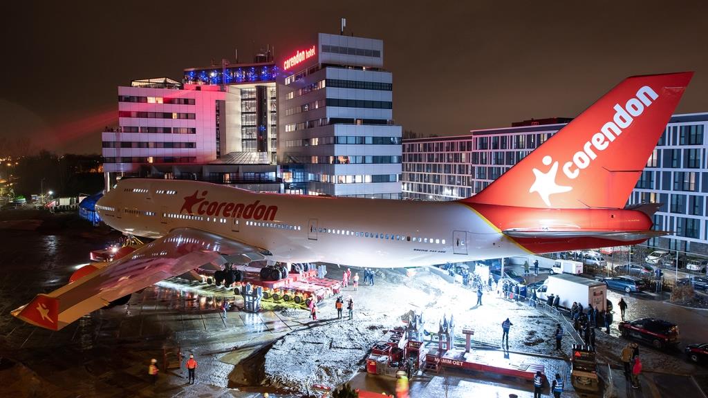 Corendon Boeing 747 Has ‘Landed’ in Hotel Garden