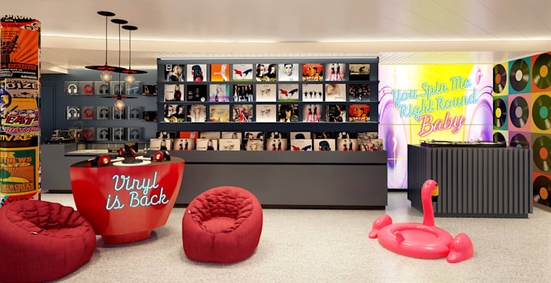 Virgin Voyages to Have Record Shop, Karaoke and Gaming Lounge