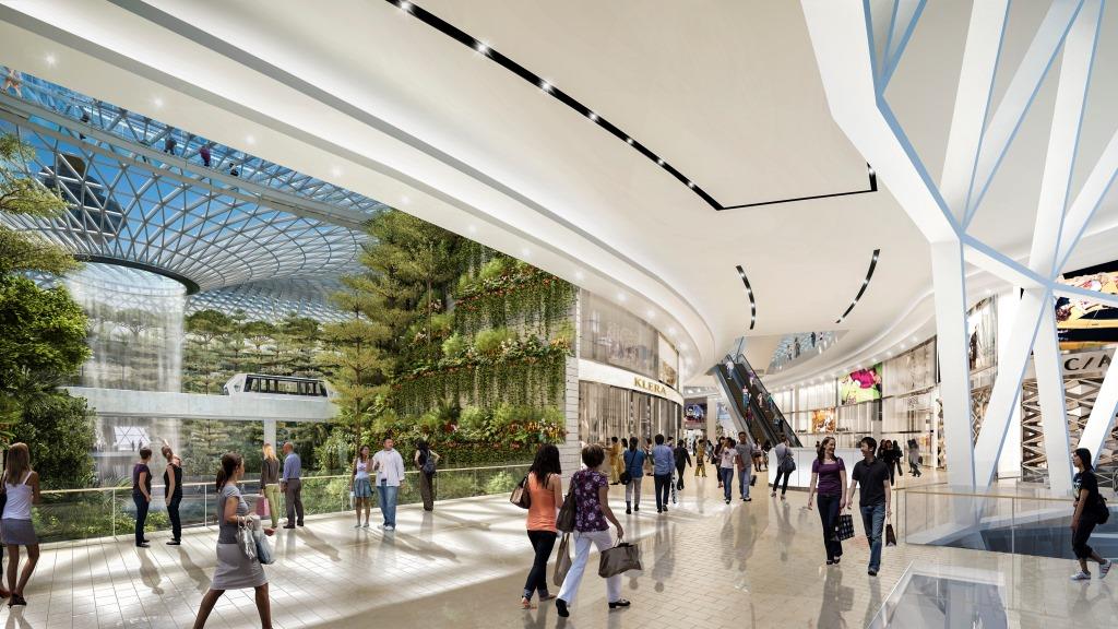Jewel Changi Airport to Get Indoor Rainforest and Waterfall