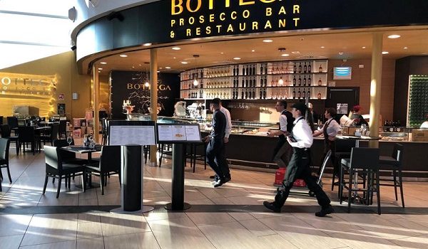 Bottega Prosecco Bar Opens in Rome Fiumicino