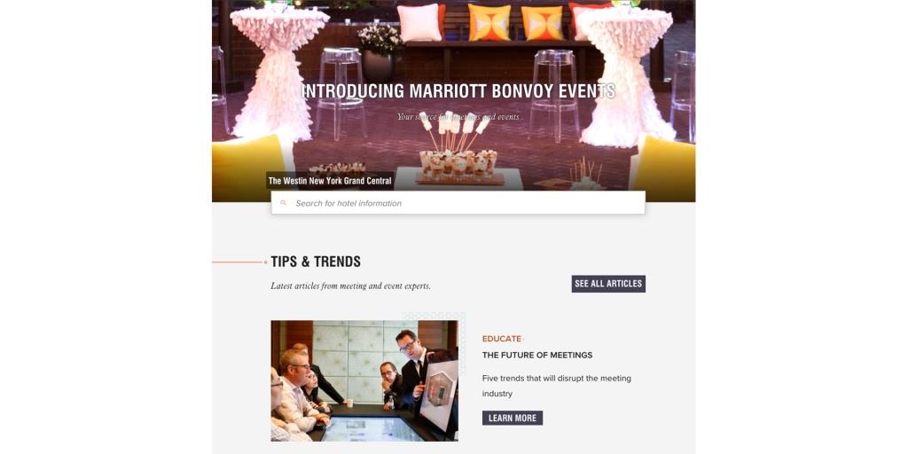 Marriott International Launches Marriott Bonvoy Events