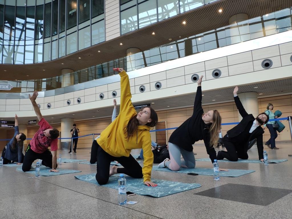 Moscow Domodedovo Hosted First Open Yoga Session