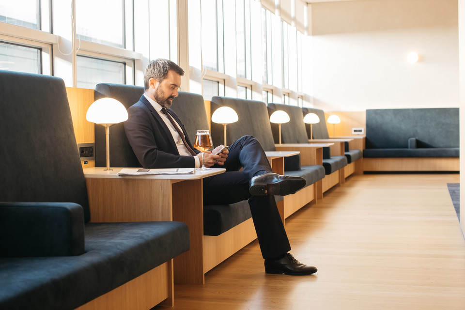 Lounge in Geneva Airport