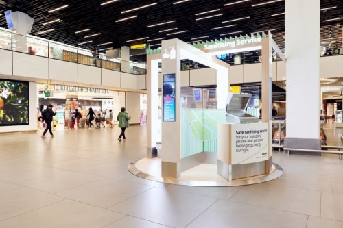Amsterdam Airport Schiphol Has New UV-C Light Disinfection Locations