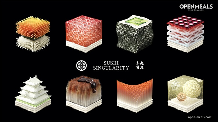 Food Industry Digitalization: Encoded 3-D Printed Sushi