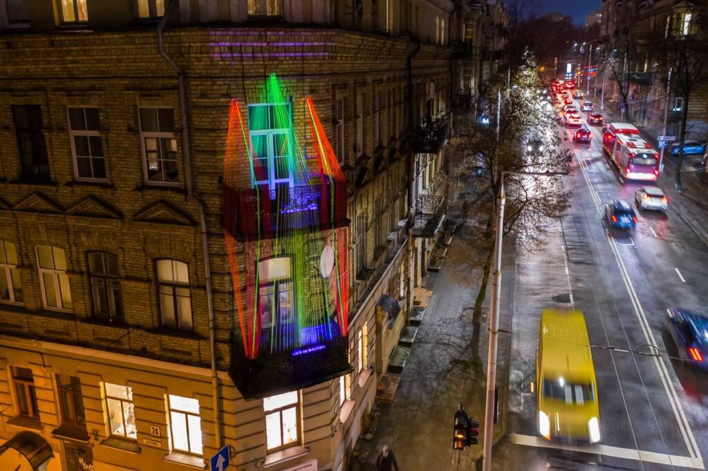 Vilnius Moves Christmas to Balconies