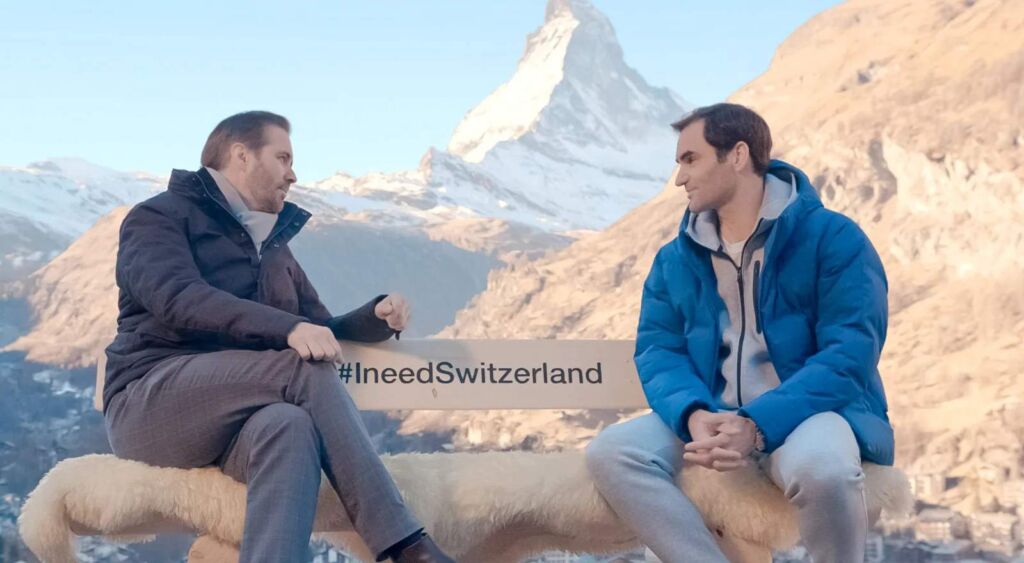 Roger Federer Teams Up with Switzerland Tourism