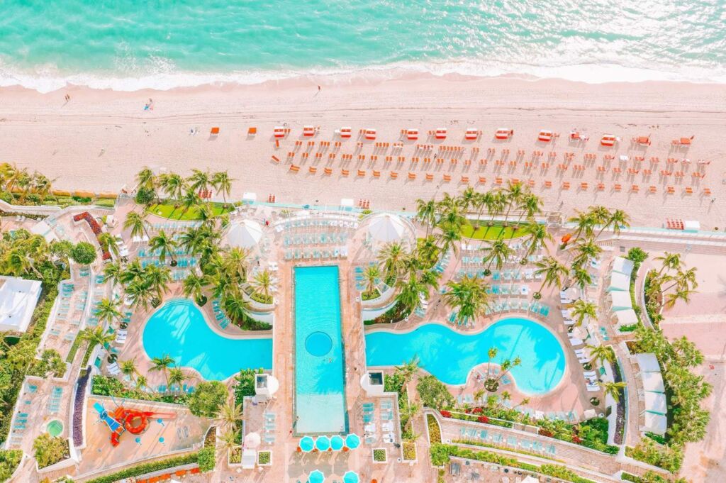 Beach Resort Reopens in Hollywood, Florida