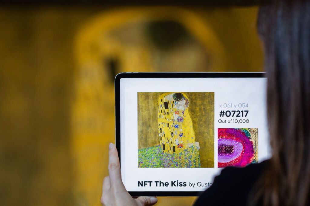 The Belvedere Museum Sells NFTs of The Kiss by Gustav Klimt
