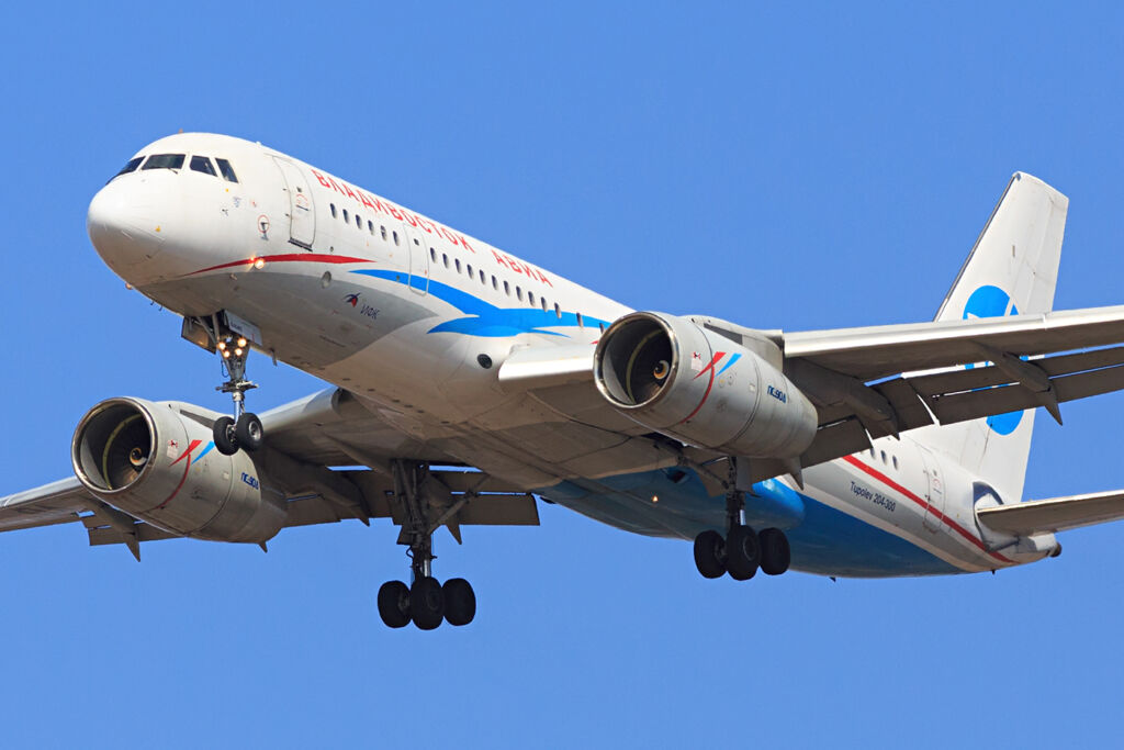 Tupolev Tu 204 300 of Vladivostok Air landing at Vladivostok Airport 8584616447