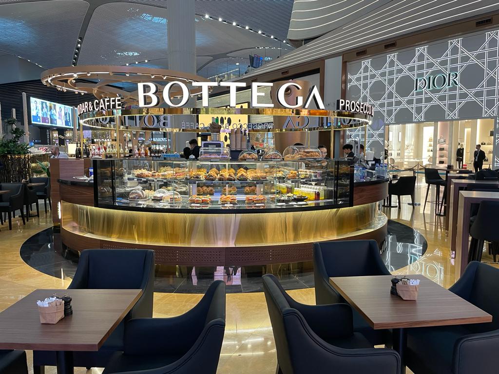 Bottega Prosecco Bar Opens at Istanbul Airport