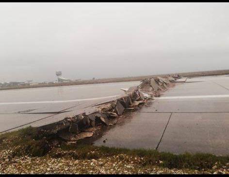 Hatay Airport Runway Split After Earthquake