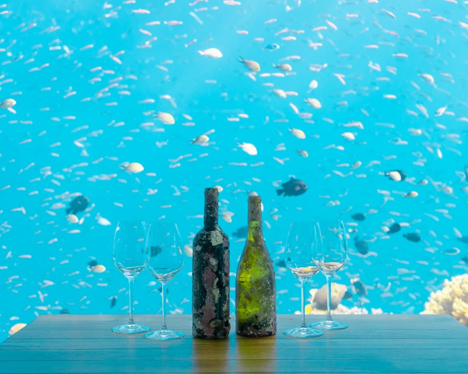 Underwater-Aged Wine Tastings