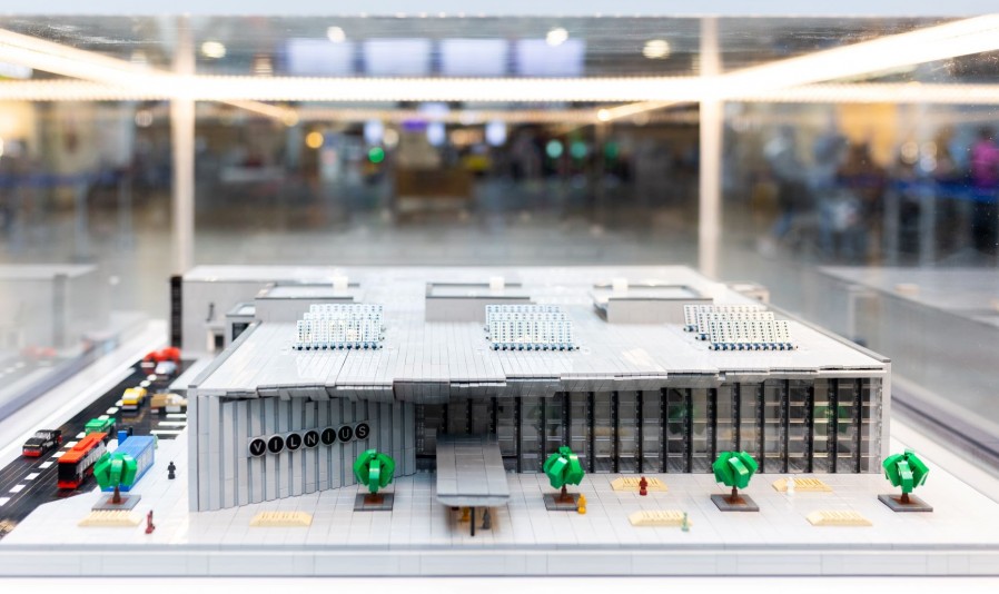 Lithuanian Lego Model Creator Unveils New Departures Terminal at Vilnius International Airport