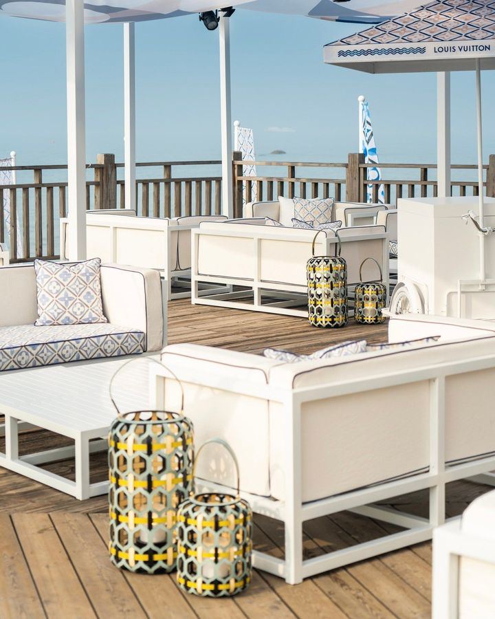 A look at the Louis Vuitton beach club and boutique at Mandarin