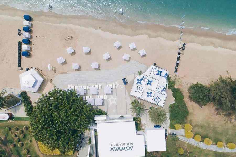 A look at the Louis Vuitton beach club and boutique at Mandarin