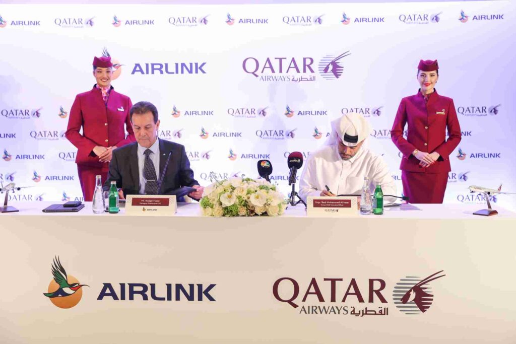 Qatar Airways Acquires 25 per cent Stake in Airlink 11 Airlink