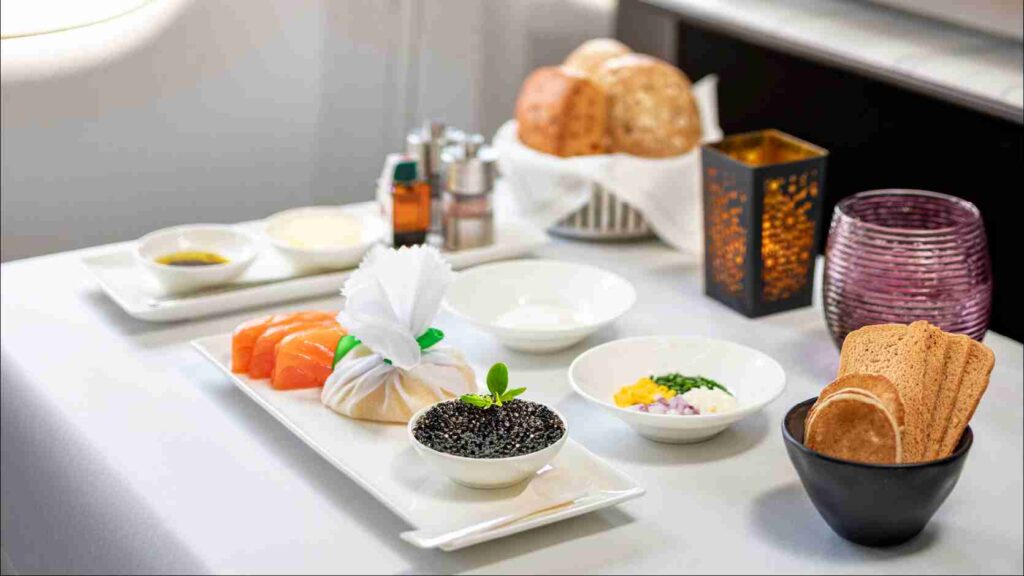 Qatar Airways Introduces Caviar to Business Class 3 Caviar