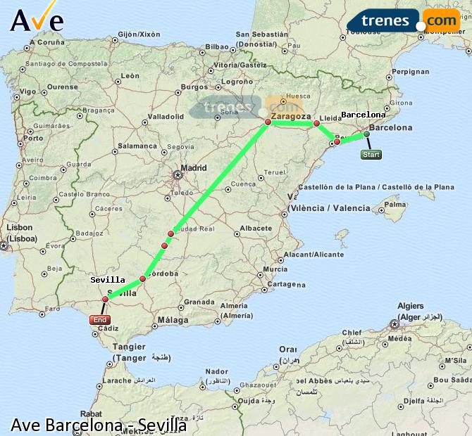 Seville to Barcelona