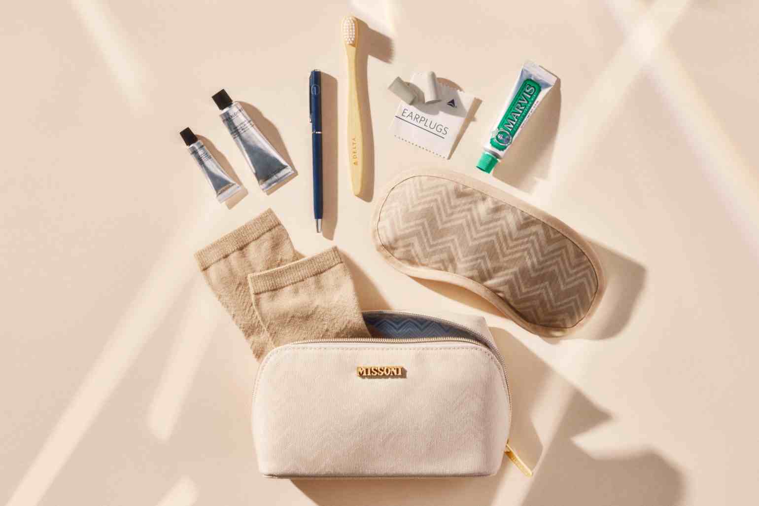 Delta Debuts Missoni Bedding and Amenity Kits 3 amenity kit
