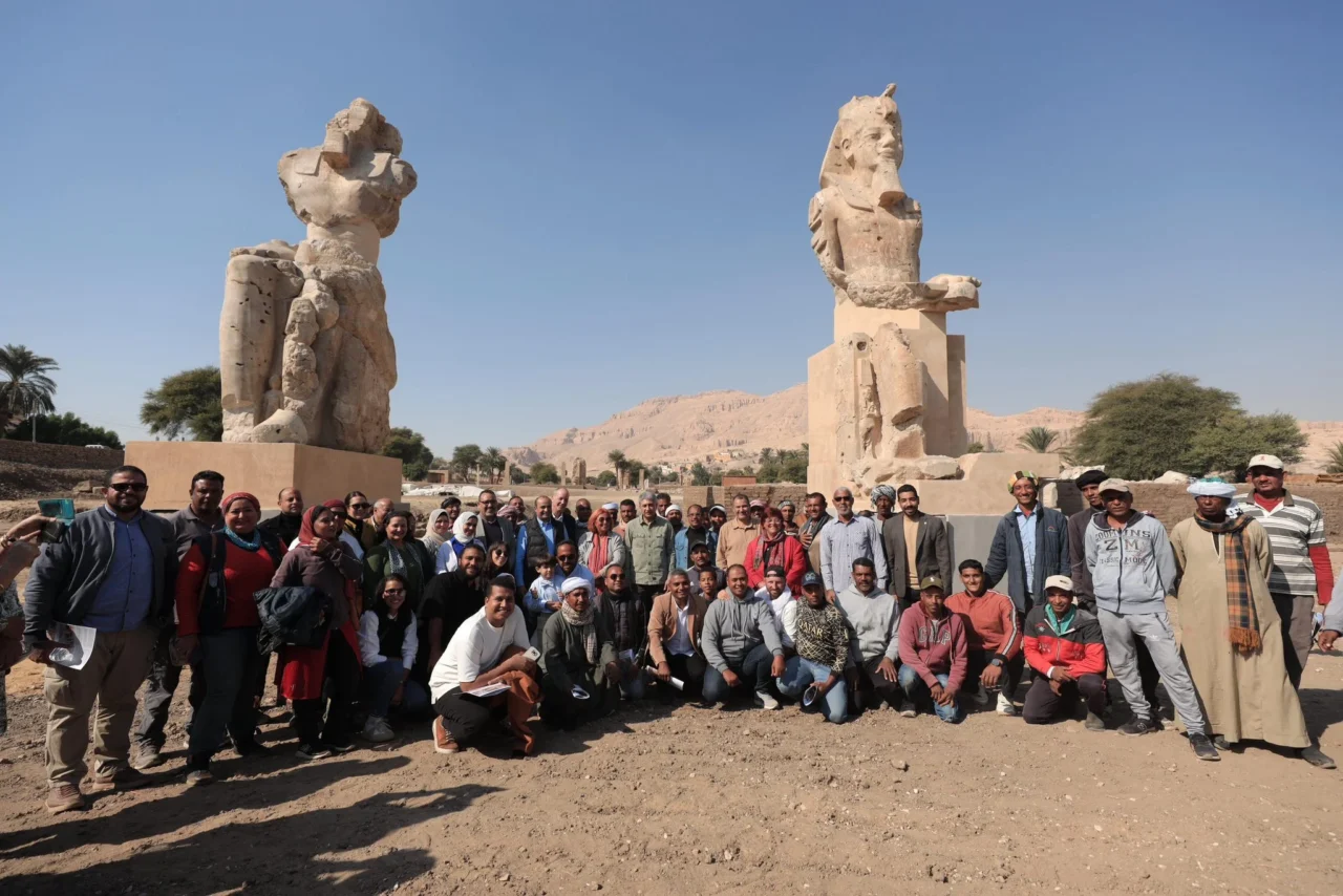 Colossal Statues of Amenhotep III Unveiled in Luxor after Decades-Long Restoration 10 Colossal Statues of Amenhotep III
