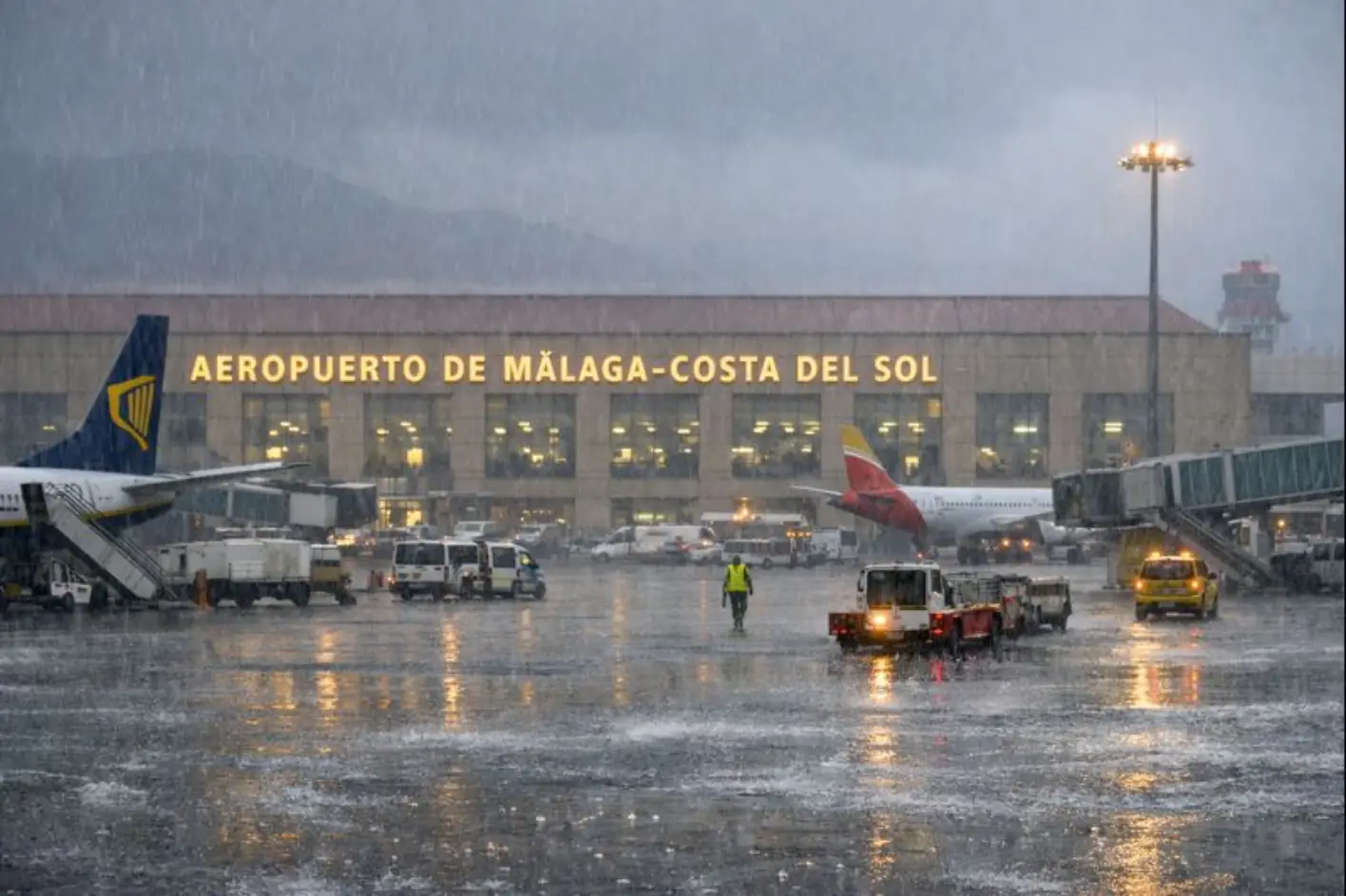 Airports on the Costa del Sol Face Disruption Amid Red Weather Alert
