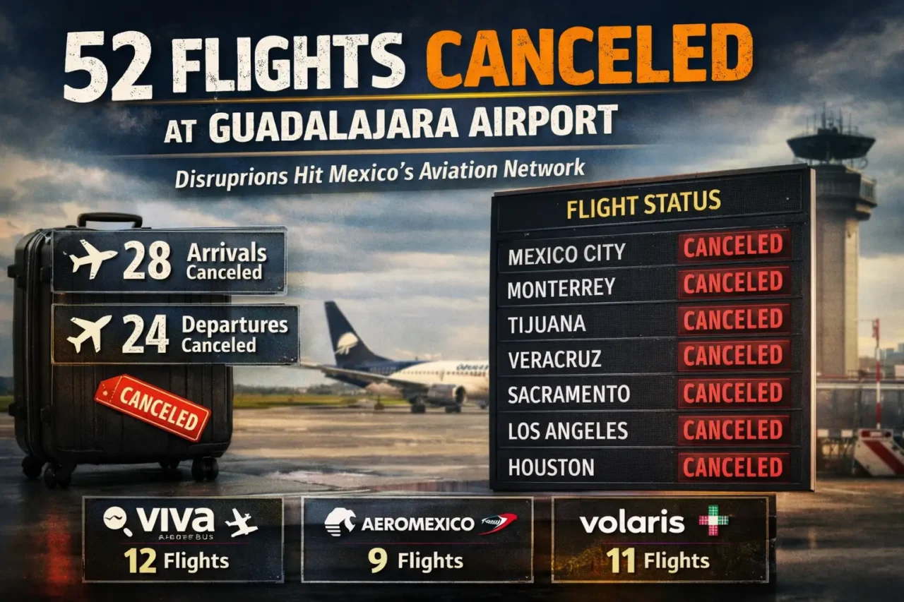 52 Flights Canceled at Guadalajara Airport as Airlines Suspend Service 9 Guadalajara Airport