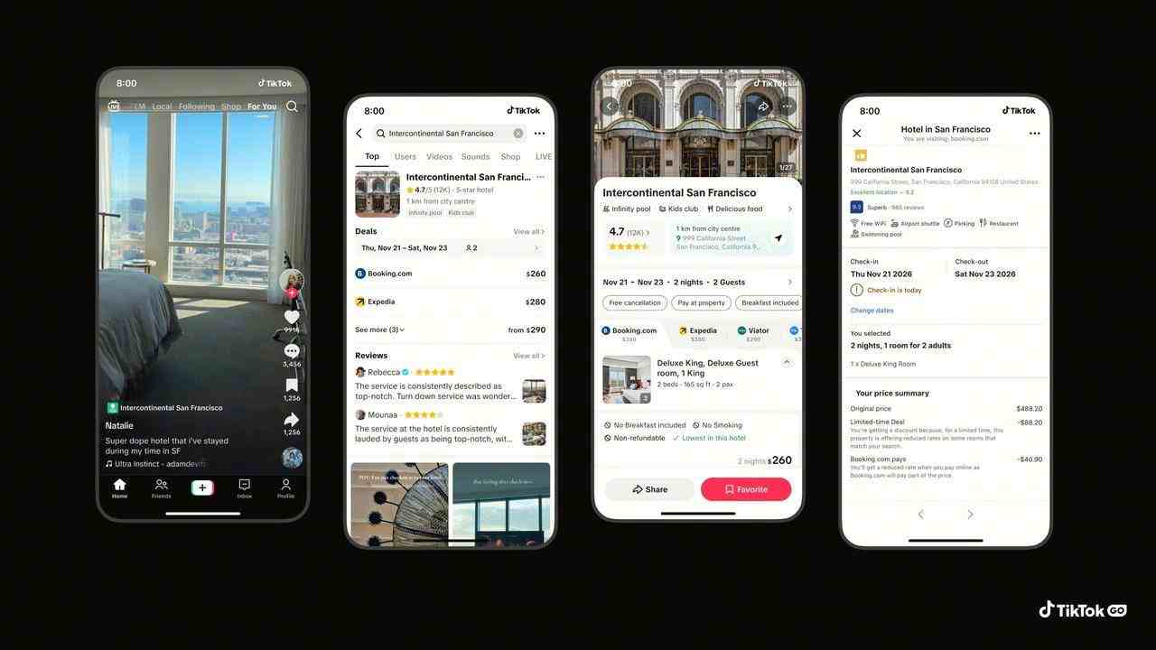 TikTok Launches TikTok GO For Hotel And Travel Bookings In The US 2 TikTok GO