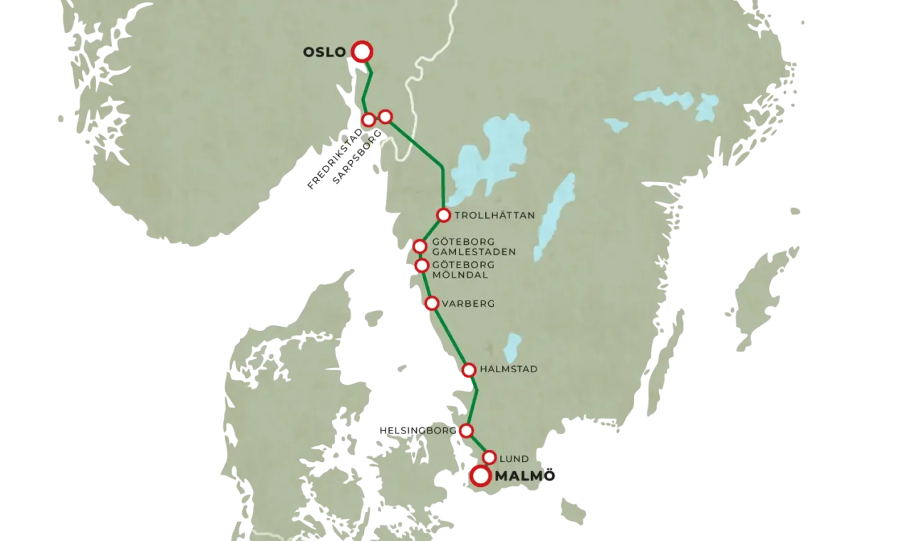 Travelers Can Now Ride Directly From Malmö To Oslo By Day Train 4 Malmö To Oslo