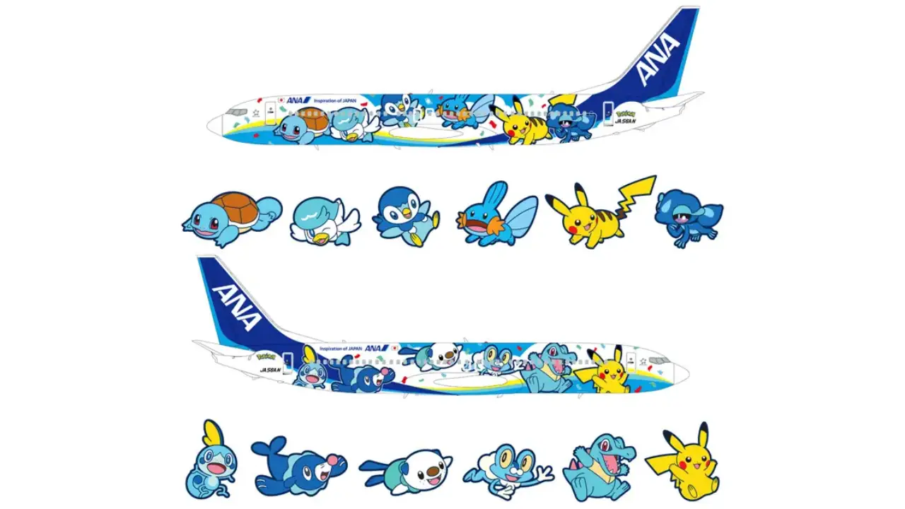 ANA Unveils Blue Pokémon Jet as 3rd Plane in Japan Series 2 Ana Pokemon